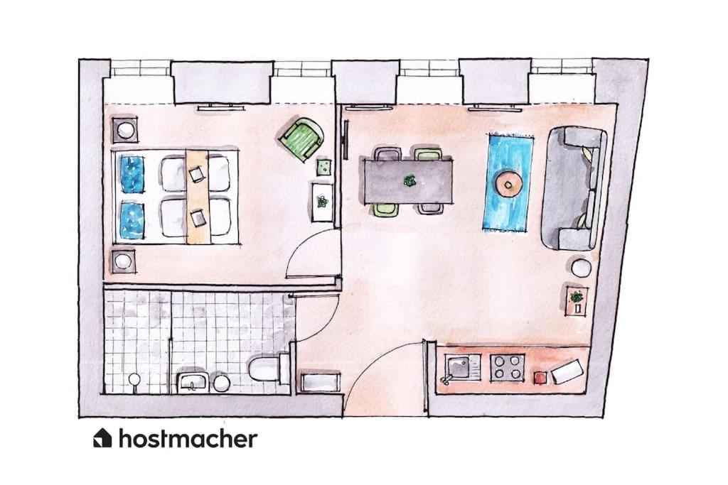 Sleek 1Br Flat Near Center By Hm Lejlighed Wien Eksteriør billede